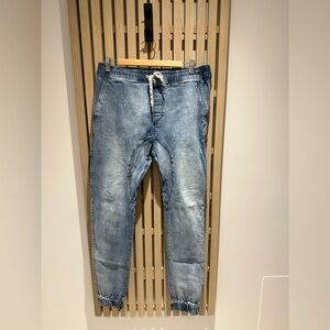 Zanerobe Light Blue Denim Joggers